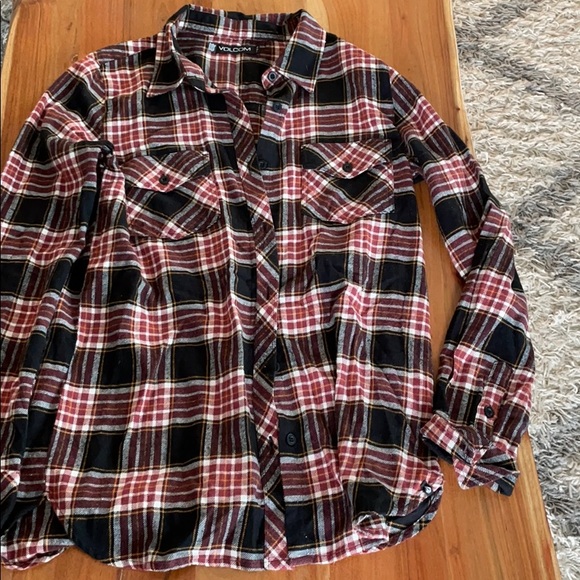 Volcom plaid flannel - Picture 2 of 3